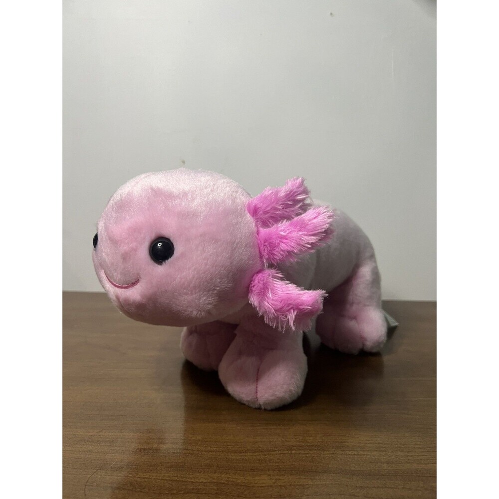 Build A Bear Pink Axolotl Plush 16” Stuffed Animal Salamander BAB Heartbeat
